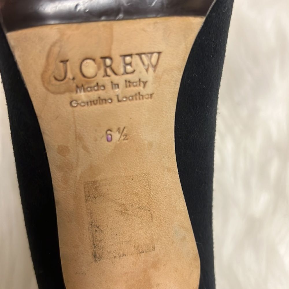 J. Crew Black Suede Everly Pointed Toe Pumps Sz 6.5 BIN 13 - Picture 10 of 10